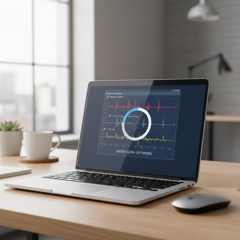 laptop running slow performance issue on Windows computer

