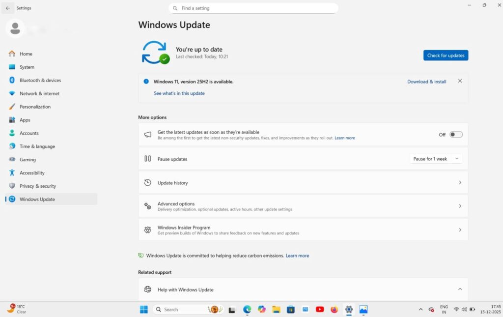 Windows 11 running slow after update
