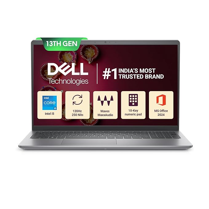Dell 15 Intel Core i5 best laptop for students under 60000 India
