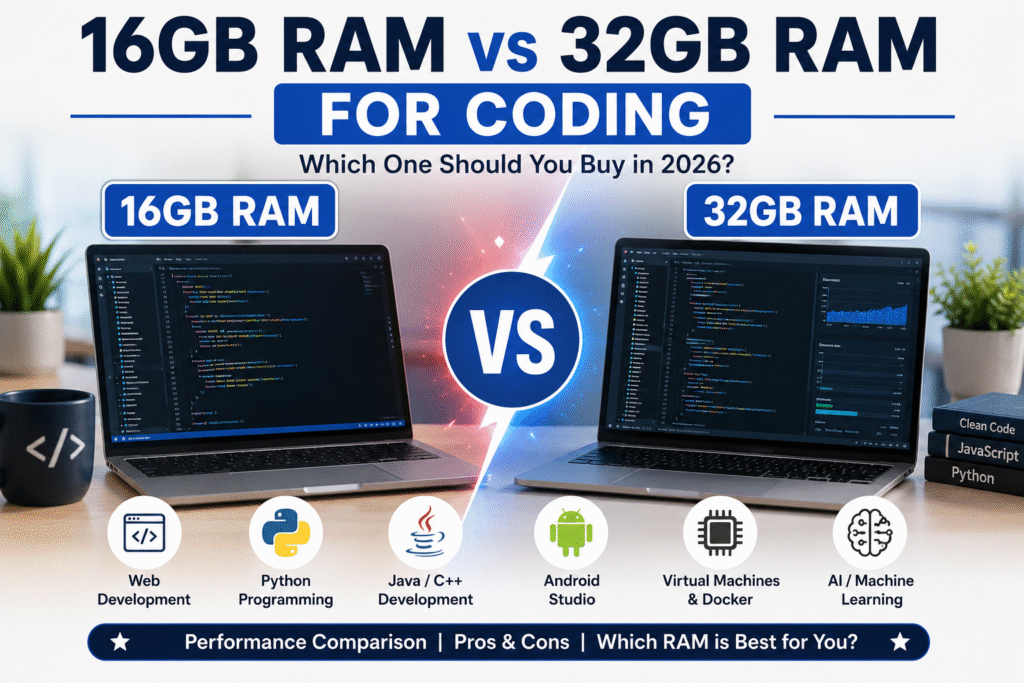 16GB RAM vs 32GB RAM for Coding comparison